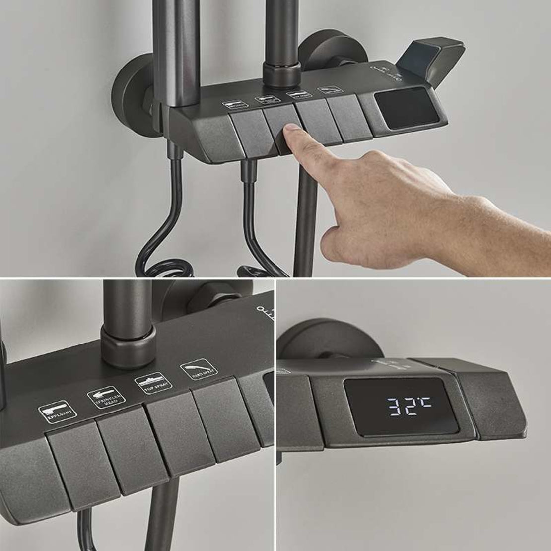 Bathroom shower system | Bathroom shower set Tetrasink | Bathroom faucet with shower and handset SHBD1TS01 - Tetrasink