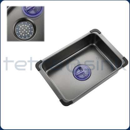 Multifunctional kitchen sink | Tetra Sink | 2NS30468TSK | Multifunctional sink for kitchen with deep trough and high-quality waterfall mixer - Tetrasink