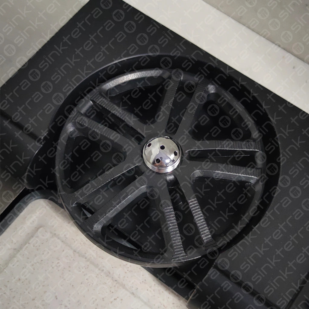 Πολυλειτουργικός νεροχύτης κουζίνας | Tetra Sink | 24NBS304R75 | Πολυλειτουργικός νεροχύτης για κουζίνα με βαθιά γούρνα και υψηλής ποιότητας μίξερ κατα
