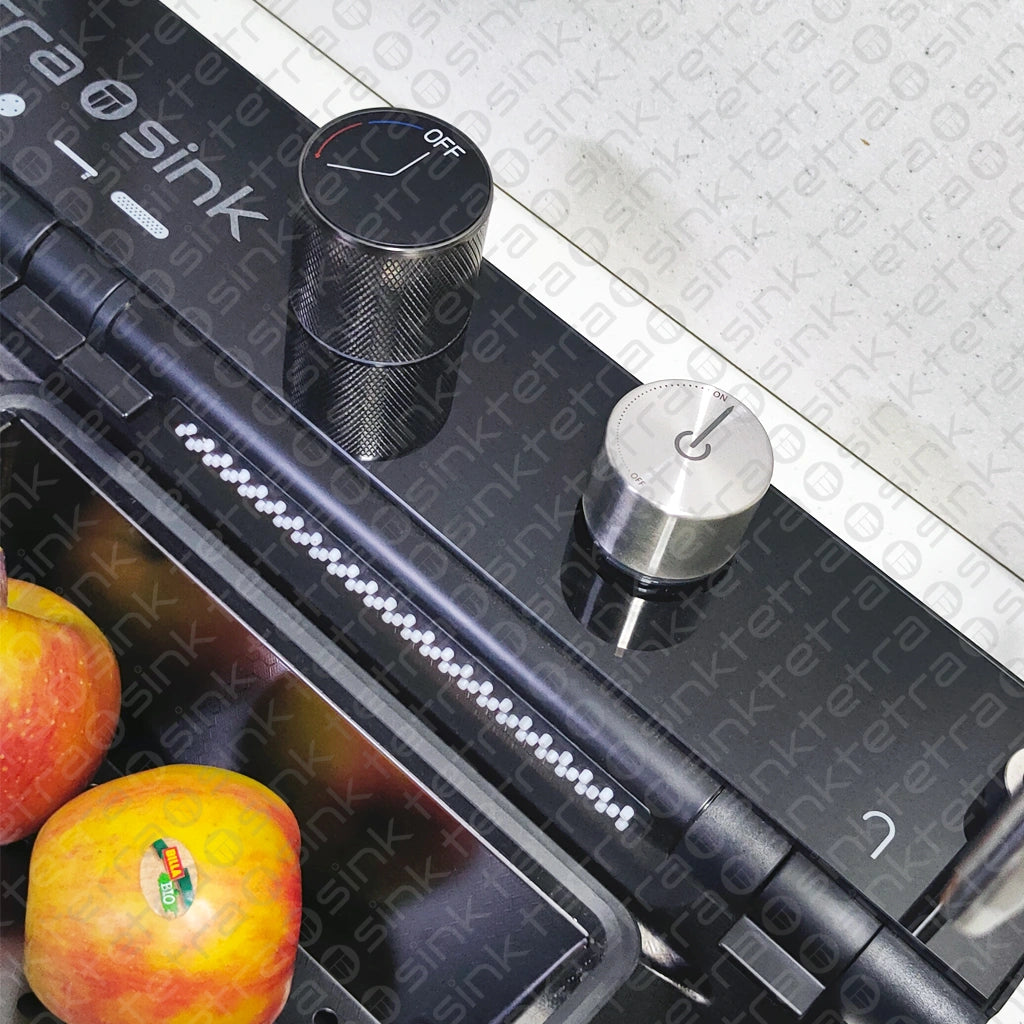 Πολυλειτουργικός νεροχύτης κουζίνας | Tetra Sink | 24NBS304R75 | Πολυλειτουργικός νεροχύτης για κουζίνα με βαθιά γούρνα και υψηλής ποιότητας μίξερ κατα