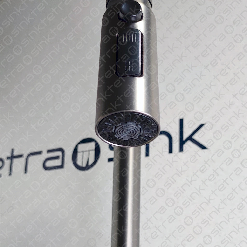 Πολυλειτουργικός νεροχύτης κουζίνας | Tetra Sink | 24NBS304R75 | Πολυλειτουργικός νεροχύτης για κουζίνα με βαθιά γούρνα και υψηλής ποιότητας μίξερ κατα